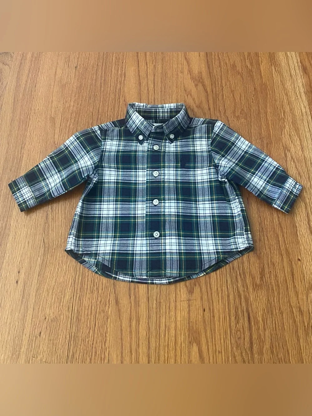 Ralph Lauren Oxford Long Sleeve Shirt and Chambray Pants Baby Boy Set